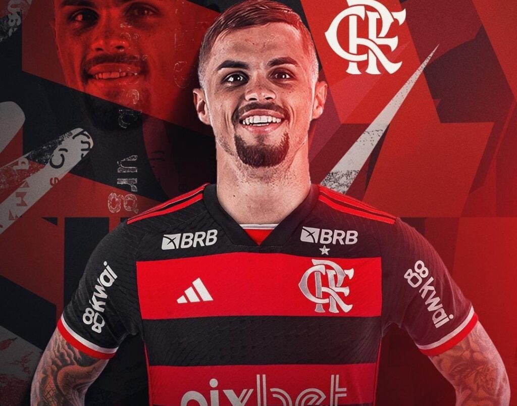 Arte do Flamengo para anunciar Michael