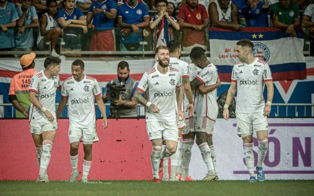 Flamengo vence o Bahia na Arena Fonte Nova, pela Copa do Brasil