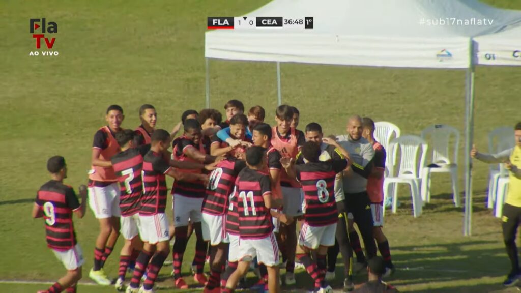 Flamengo vence Ceará pelo Campeonato Brasileiro sub-17