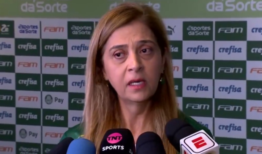 Leila Pereira minimiza gesto de Abel e ataca Flamengo