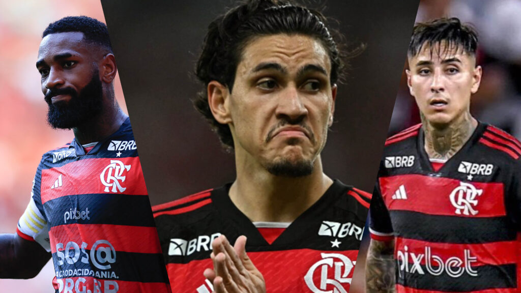 pedro gerson e pulgar em ação pelo flamengo