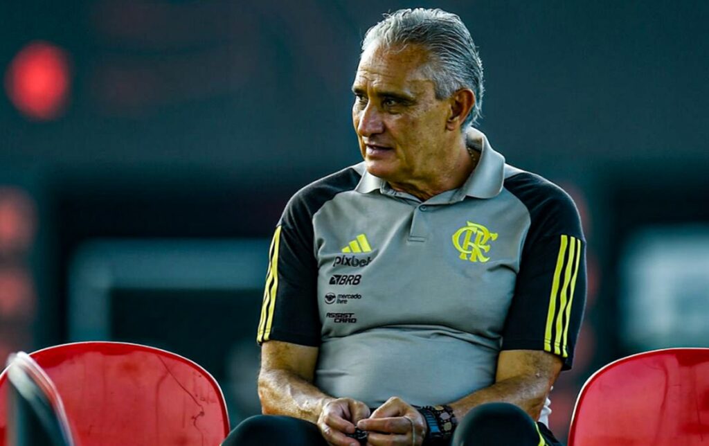 tite em treino do flamengo