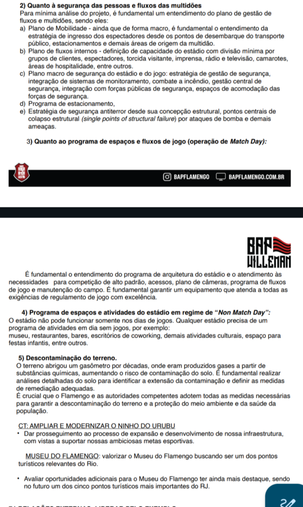 Estádio do Flamengo: plano de governo do candidato Luiz Eduardo Baptista (Bap) fala do projeto no Gasômetro 