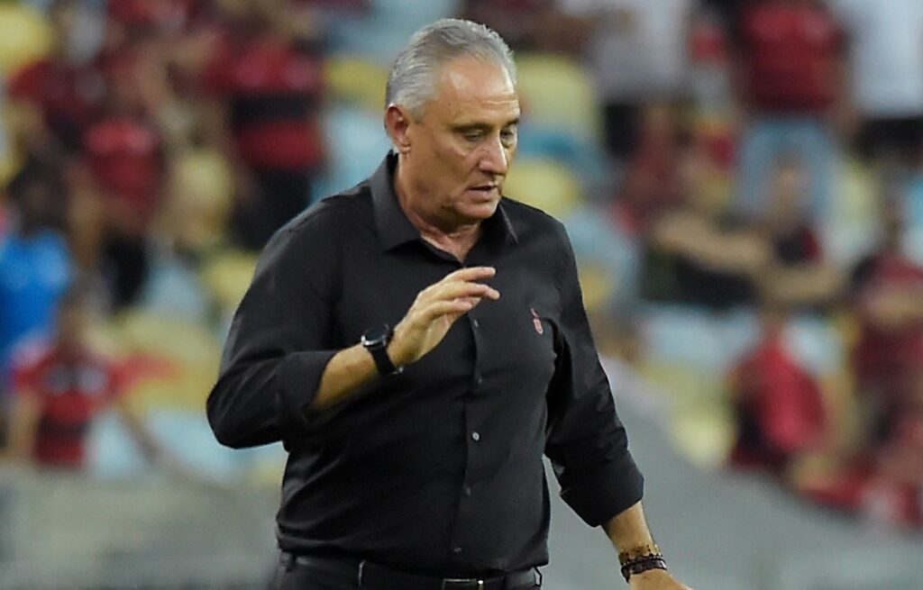 Tite em Flamengo x Peñarol pela Libertadores;