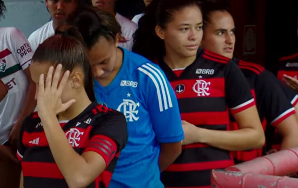 flamengo feminino sub-20 antes de jogo na gávea