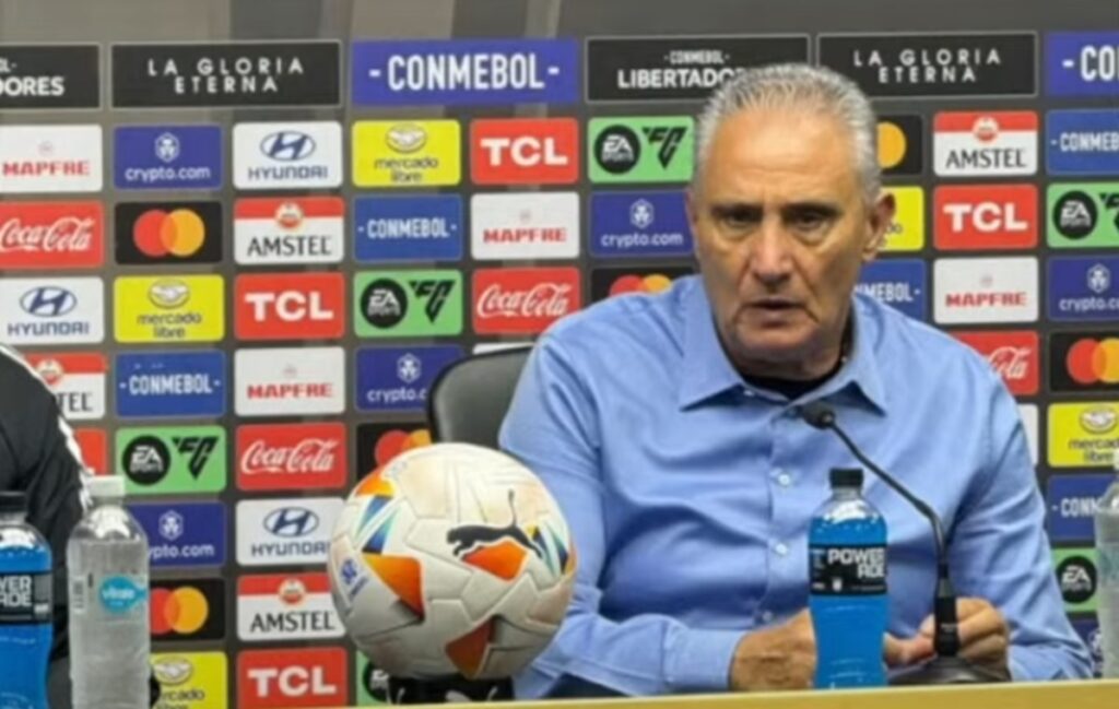 tite após a eliminação do flamengo para o peñarol