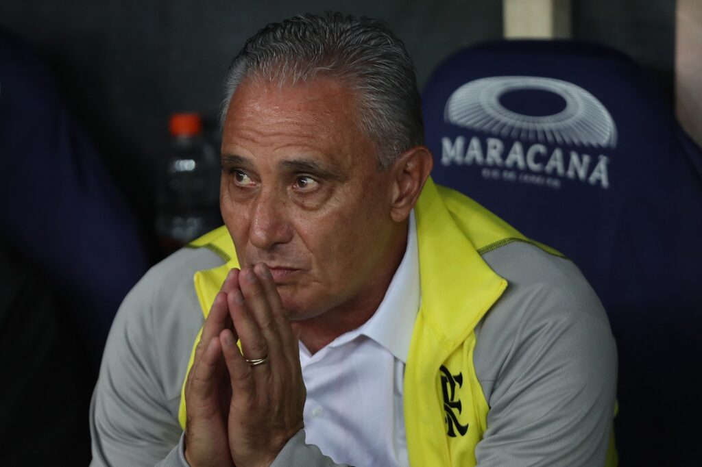 tite em partida entre flamengo x cruzeiro