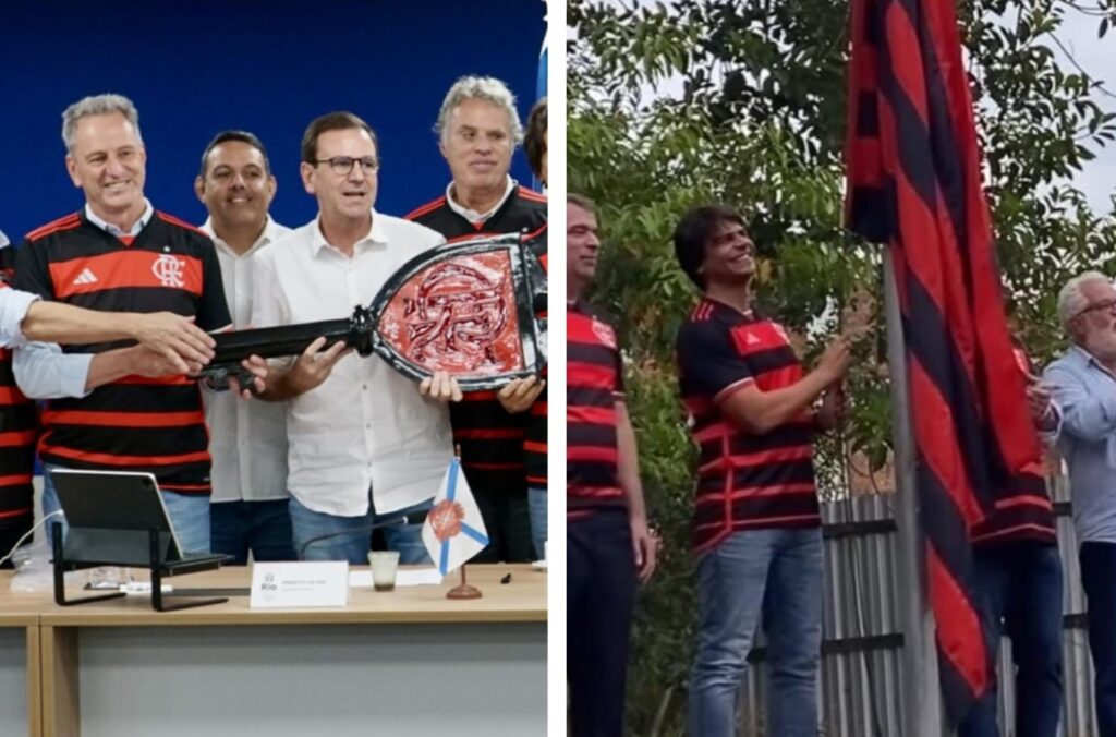 Flamengo recebe chaves do Gasômetro e finca bandeira no terreno do futuro estádio