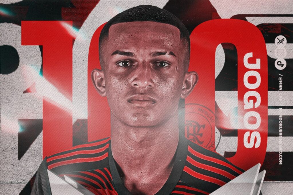 Wesley completa 100 jogos no Flamengo