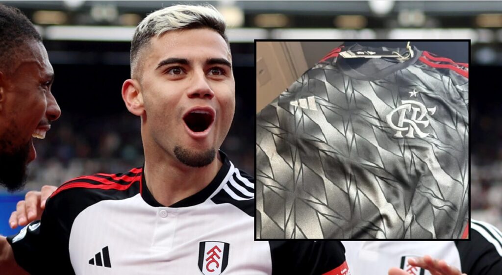 andreas pereira do fulham recebe nova camisa do flamengo