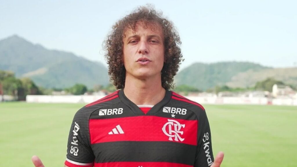 david luiz em treino do flamengo na fla tv