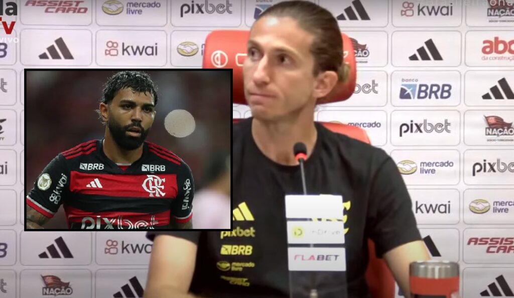 filipe luís fala de saída de gabigol do time titular do flamengo