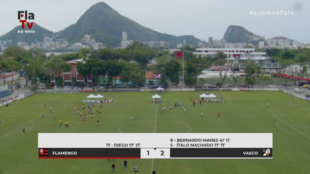 Flamengo Sub-16 em derrota para o Vasco no Torneio Guilherme Embry