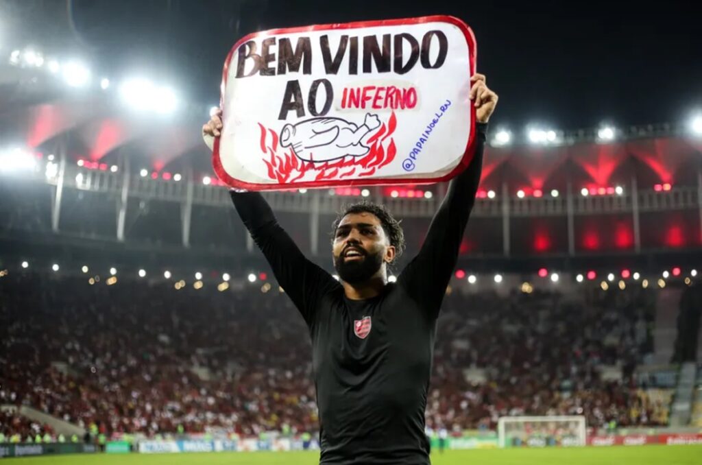 gabigol após classificação do flamengo contra o atlético mg