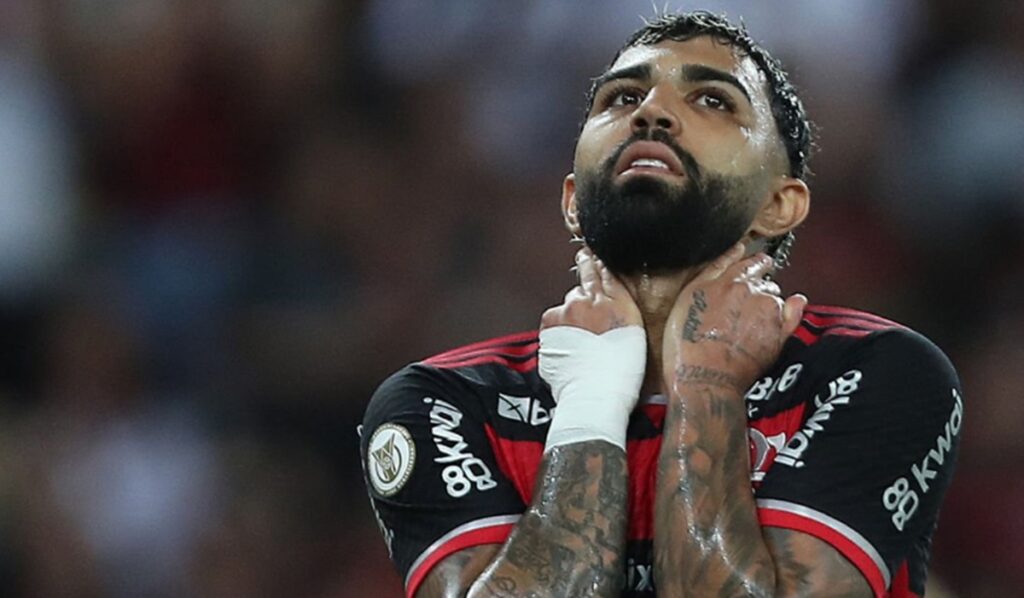 gabigol lamenta gol perdido pelo flamengo