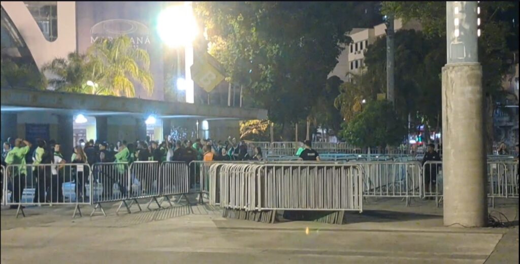 Torcida do Corinthians para jogo contra o Flamengo.