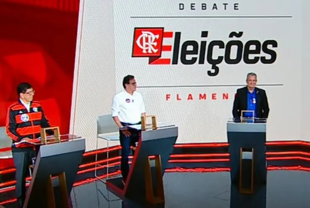 ‘Pinóquio do mal’, SAF e futebol: ataques marcam debate com candidatos do Flamengo