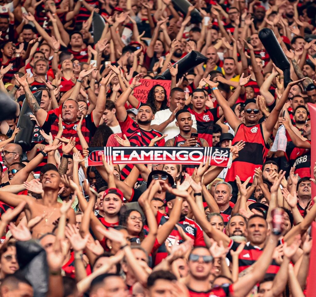 Torcida do Flamengo no Maracanã em partida entre Flamengo x Atlético-MG final da Copa do Brasil 2024