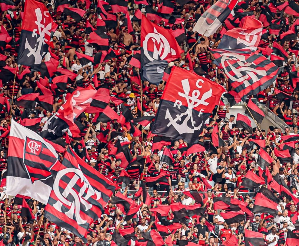 Torcida do Flamengo na partida diante o Atlético-MG na Copa do Brasil 2024