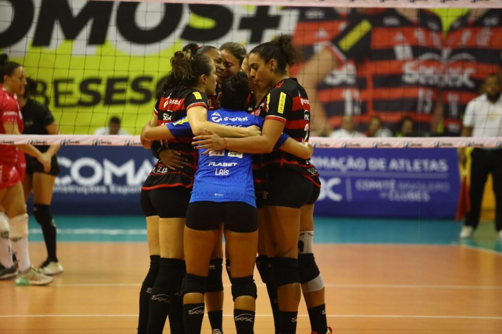 sesc flamengo em jogo pela superliga feminina